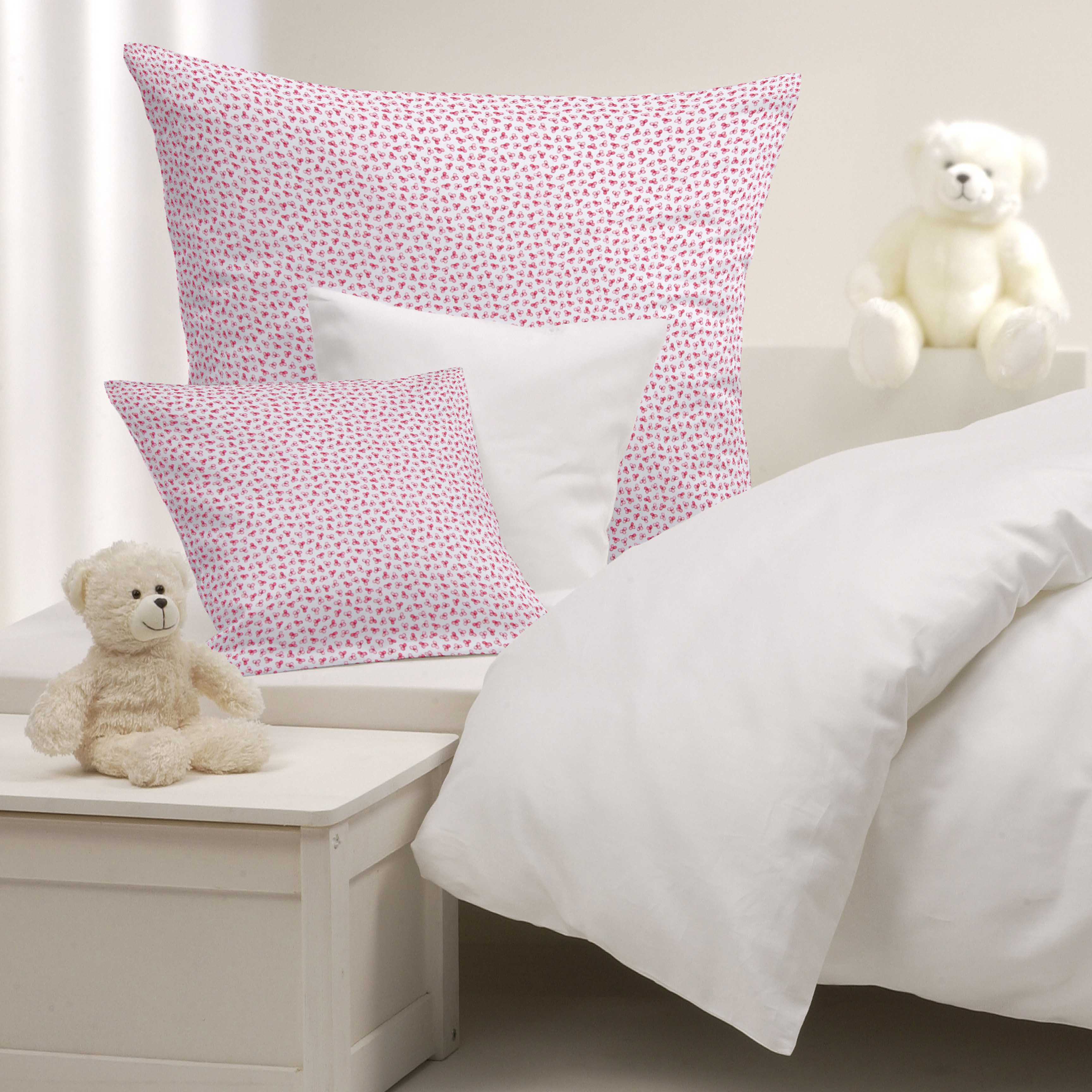 Popeline Coton Bio Pétales Rose - Ribes y Casals