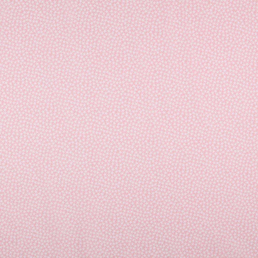 Popeline Coton Etoiles Bio Saumon - Ribes y Casals