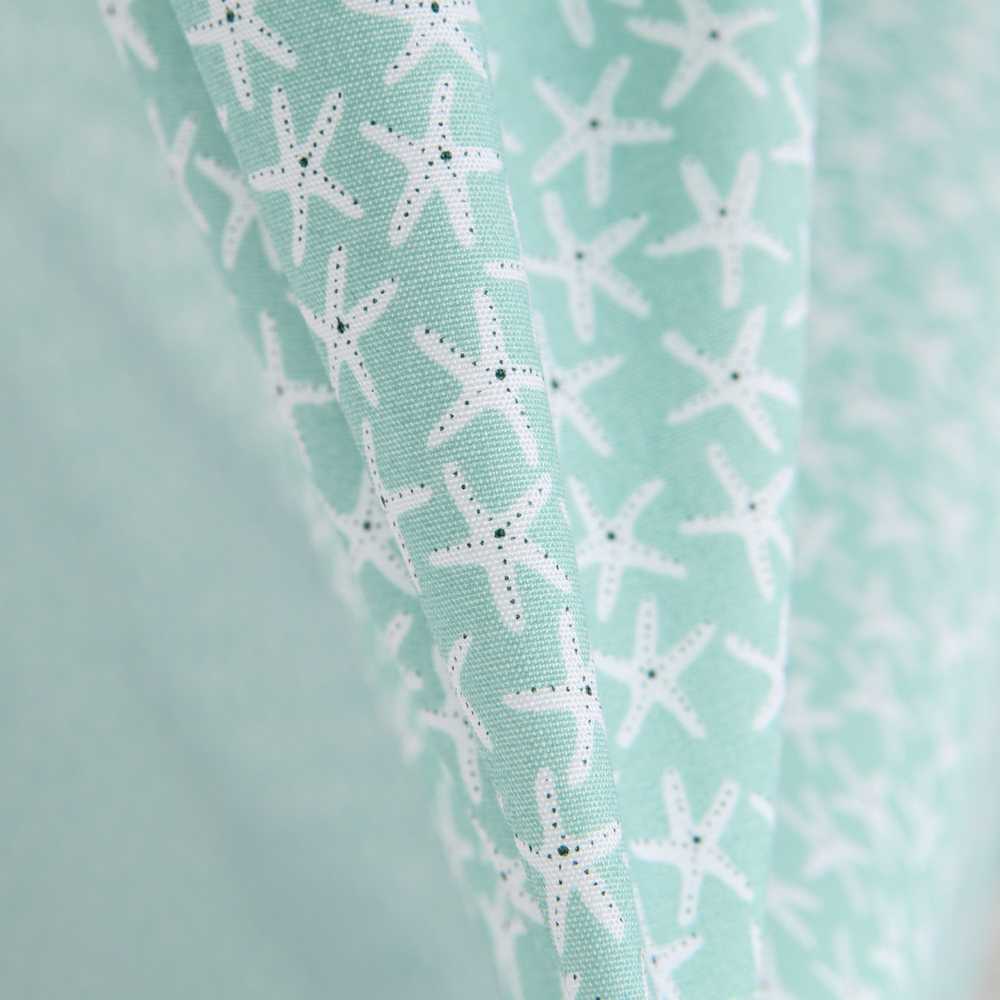 Popeline Coton Organic Stars Vert - Ribes y Casals