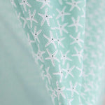 Popeline Coton Organic Stars Vert - Ribes y Casals