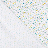 Popeline Coton Bio Zoo Blue - Ribes y Casals