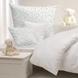 Popeline Coton Bio Zoo Blue - Ribes y Casals