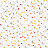 Popeline Coton Bio Rouge Zoo - Ribes y Casals