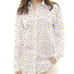 Popeline Coton Bio Rouge Zoo - Ribes y Casals