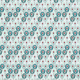 Popeline Coton Plumes Vertes - Ribes y Casals