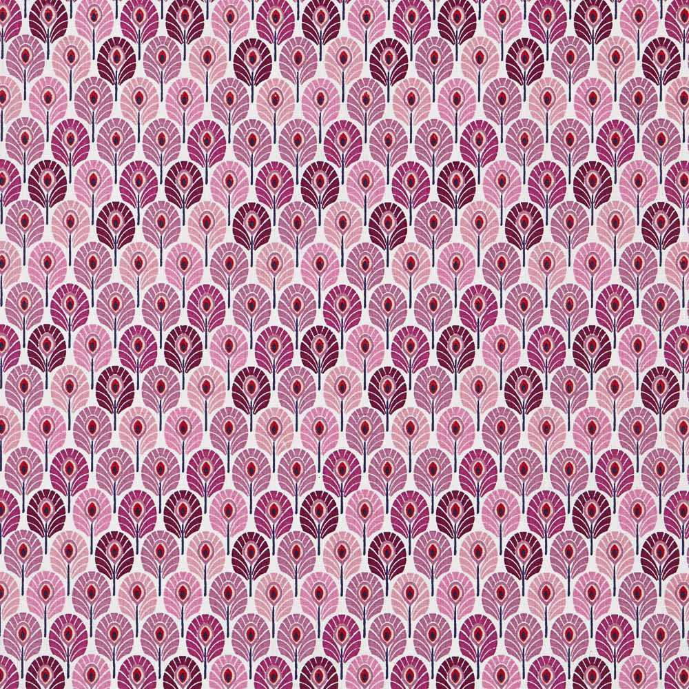 Popeline Coton Plumes Violettes - Ribes y Casals