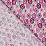 Popeline Coton Plumes Violettes - Ribes y Casals