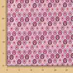 Popeline Coton Plumes Violettes - Ribes y Casals