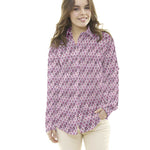 Popeline Coton Plumes Violettes - Ribes y Casals