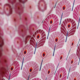 Popeline Coton Plumes Violettes - Ribes y Casals