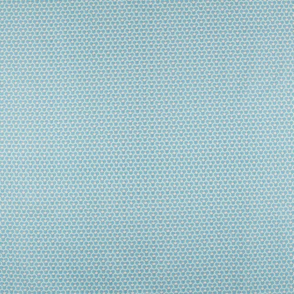 Popeline Coton Puzzle Turquoise - Ribes y Casals