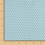Popeline Coton Puzzle Turquoise - Ribes y Casals
