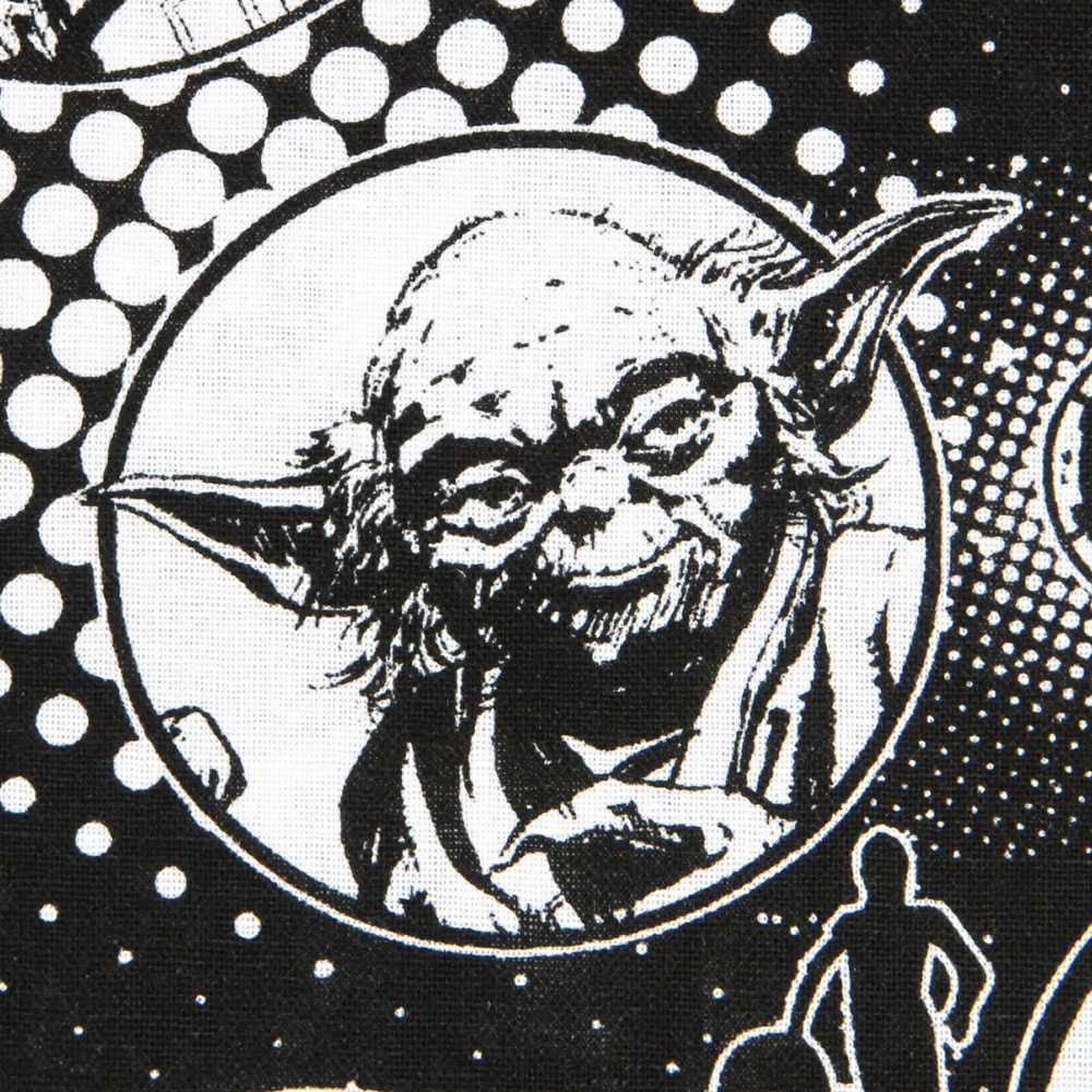 Popeline Coton Star Wars Noir - Ribes y Casals