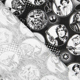 Popeline Coton Star Wars Noir - Ribes y Casals