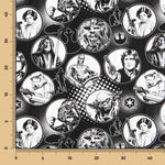 Popeline Coton Star Wars Noir - Ribes y Casals