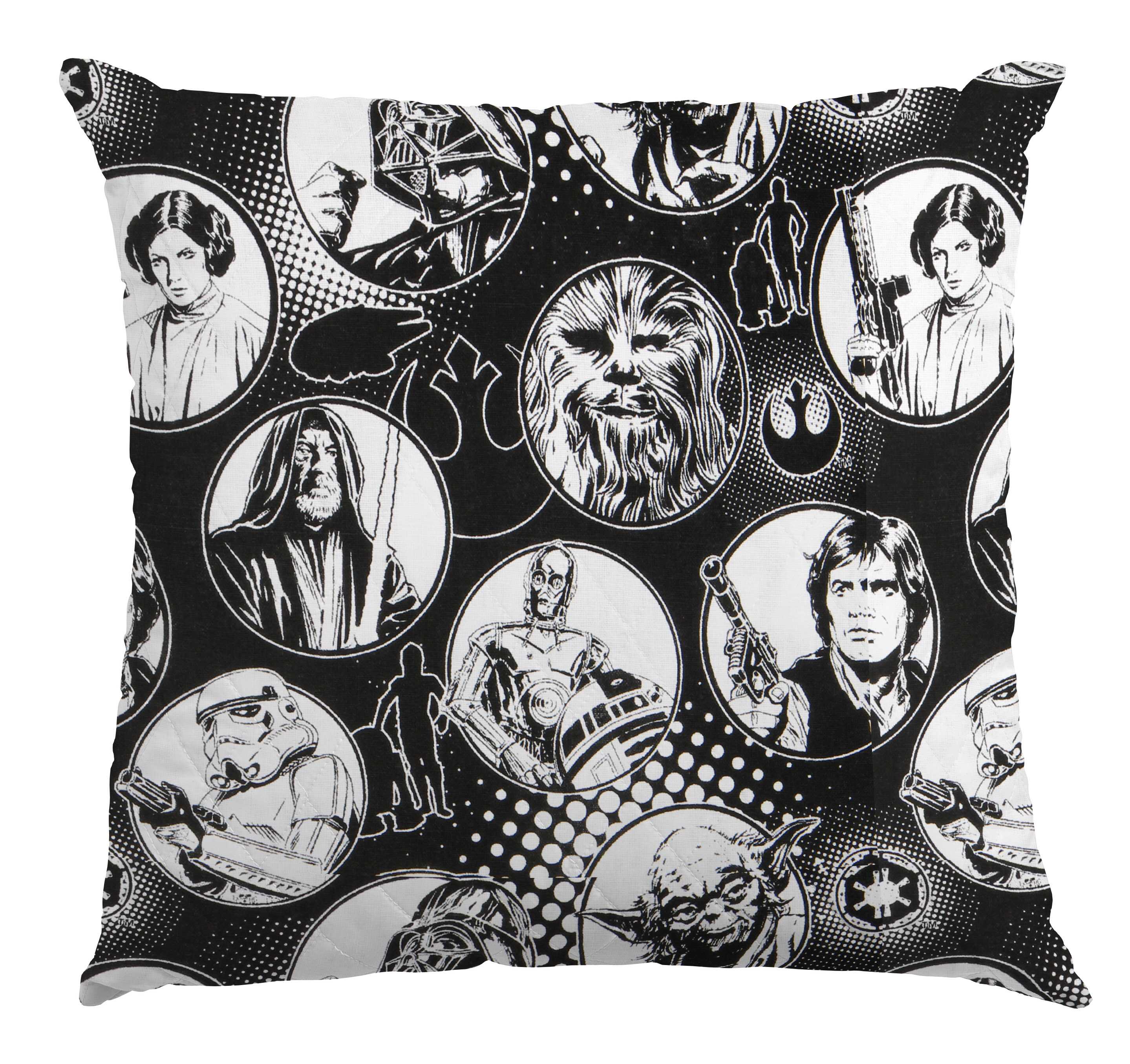 Popeline Coton Star Wars Noir - Ribes y Casals