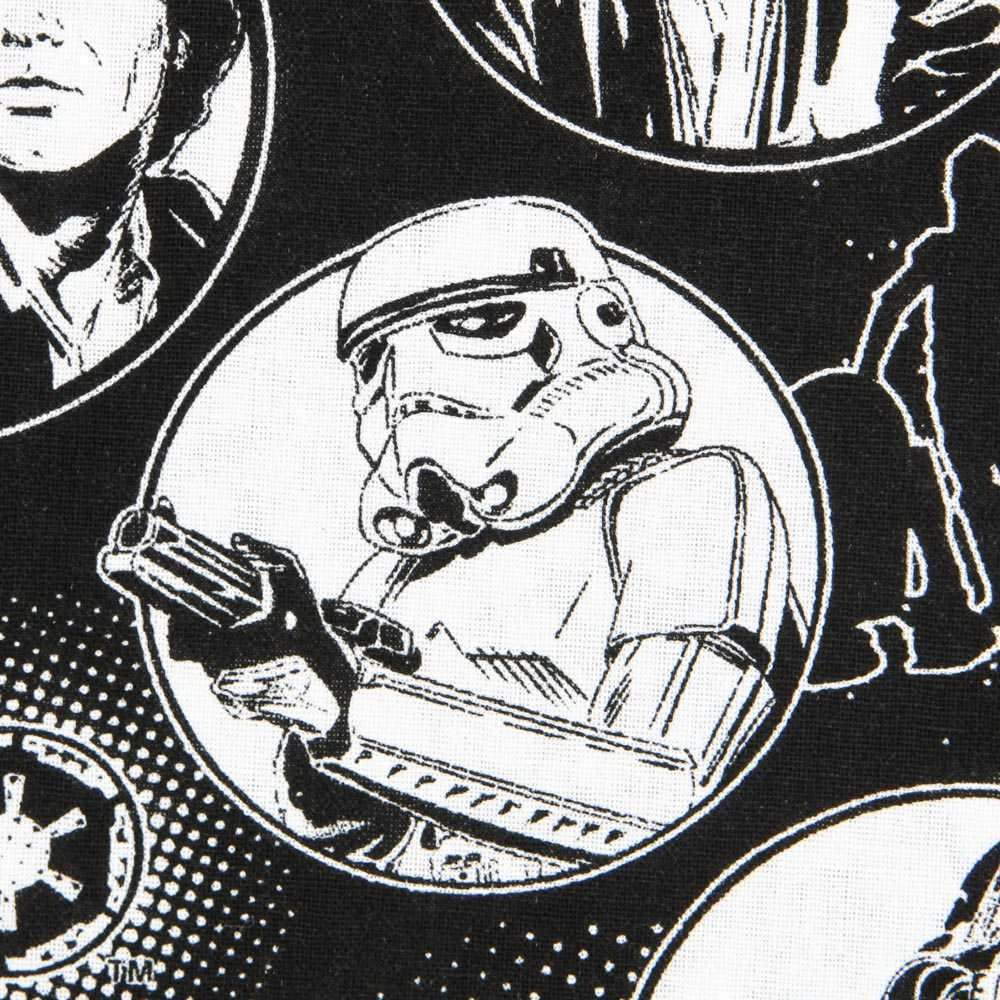 Popeline Coton Star Wars Noir - Ribes y Casals