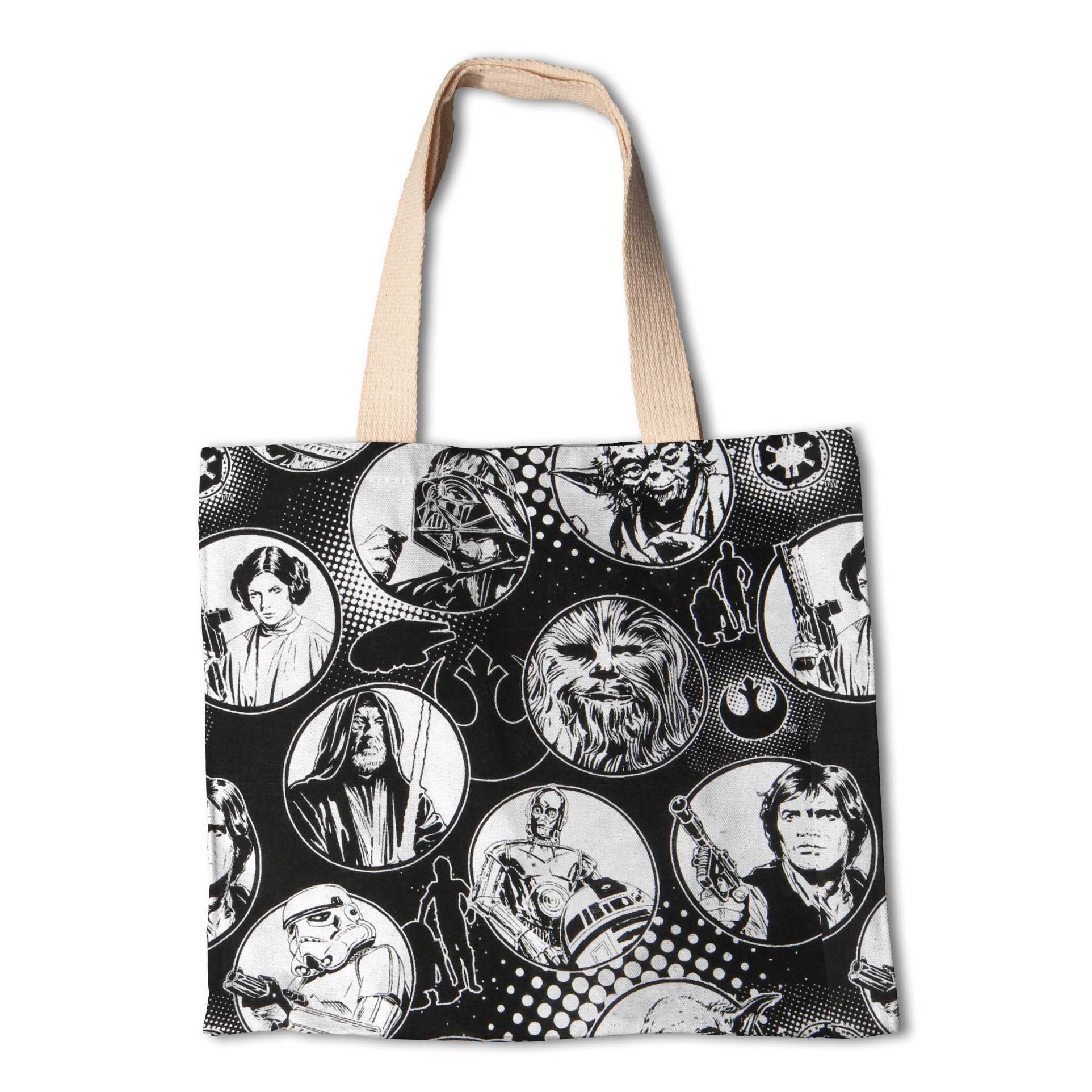 Popeline Coton Star Wars Noir - Ribes y Casals