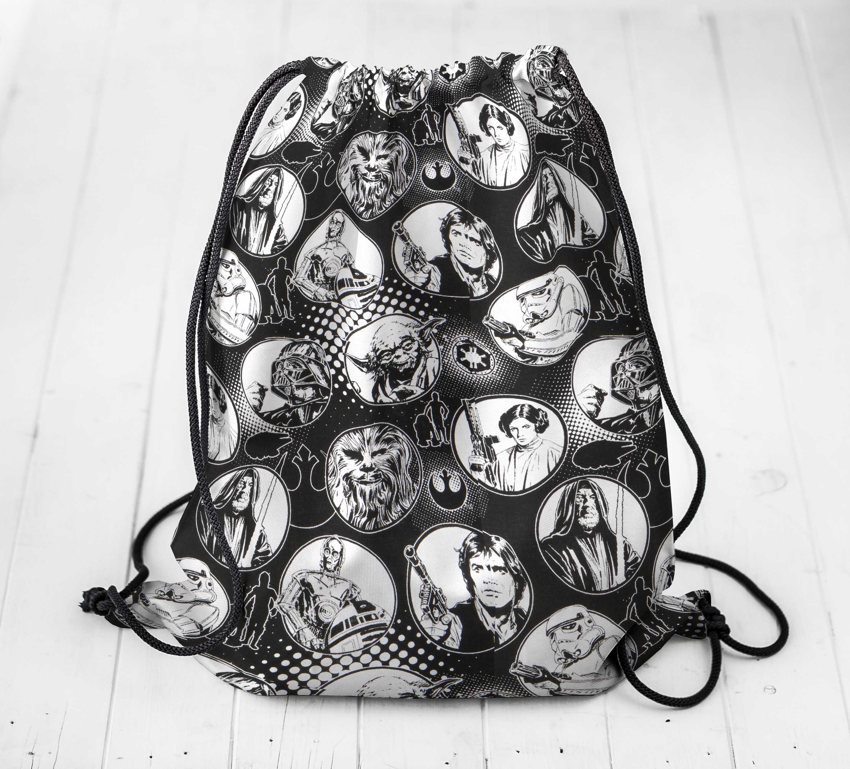 Popeline Coton Star Wars Noir - Ribes y Casals