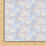 Popeline Coton Bleu Tropical - Ribes y Casals