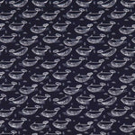 Popeline Coton Baleine Bleu Marine - Ribes y Casals