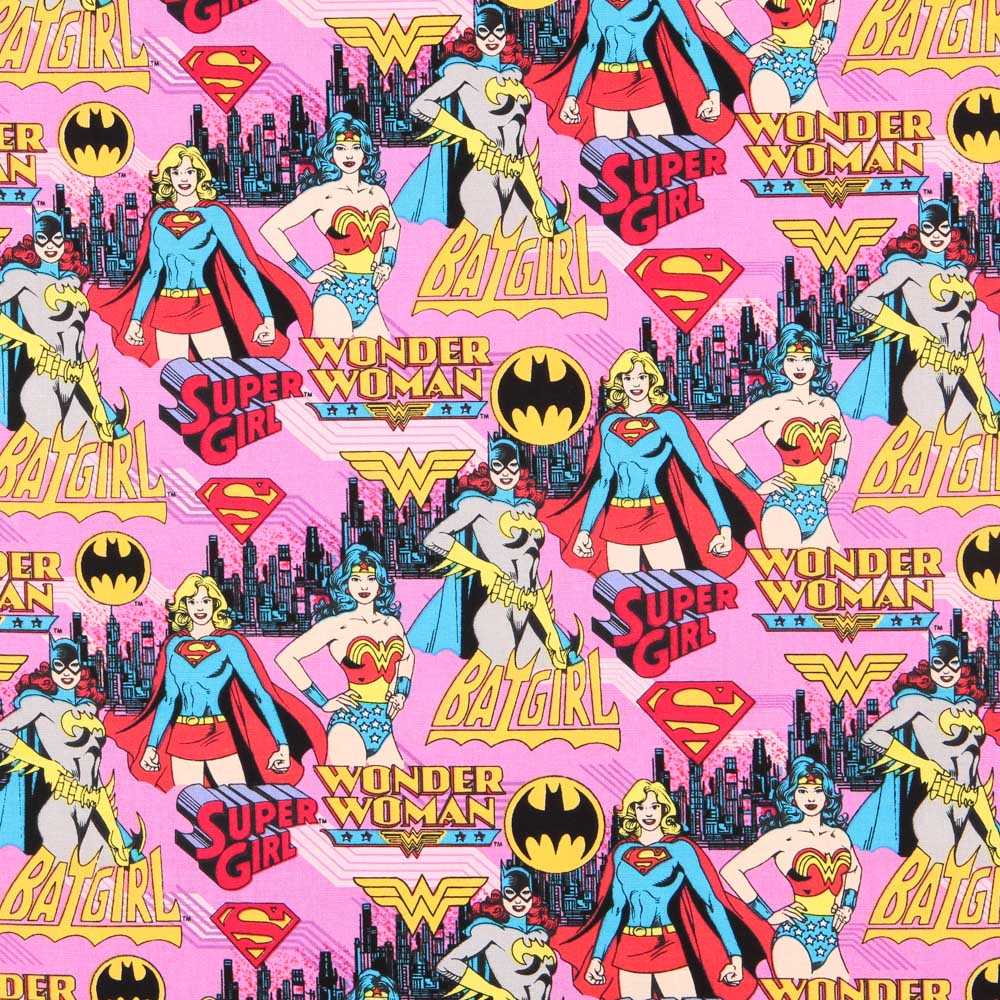 Popeline Cotton Wonder Women - Ribes y Casals