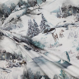 Popeline Imprimée Snow Blanc - Ribes y Casals