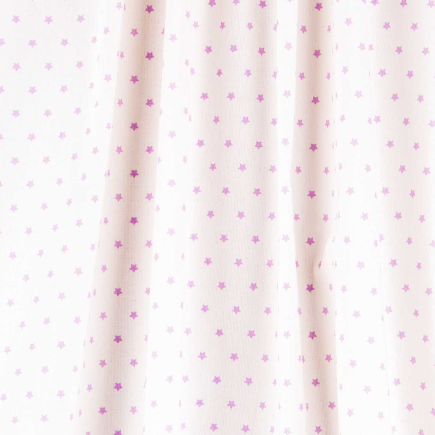 Popeline Étoiles Lila 1cm - Ribes y Casals