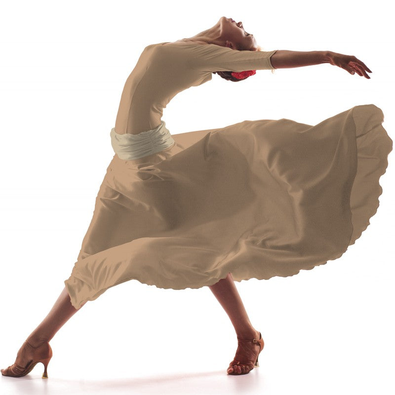 Popeline Flamenca  Camel - Ribes y Casals