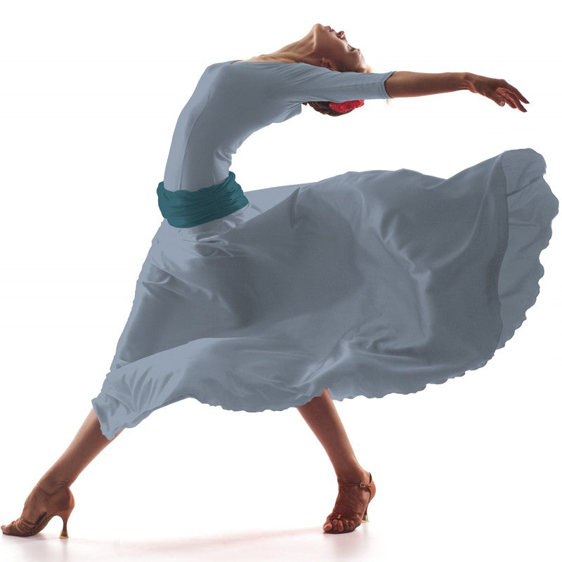 Popeline Flamenca  Gris Perle - Ribes y Casals