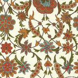 Popeline Fleur Fond Beige - Ribes y Casals