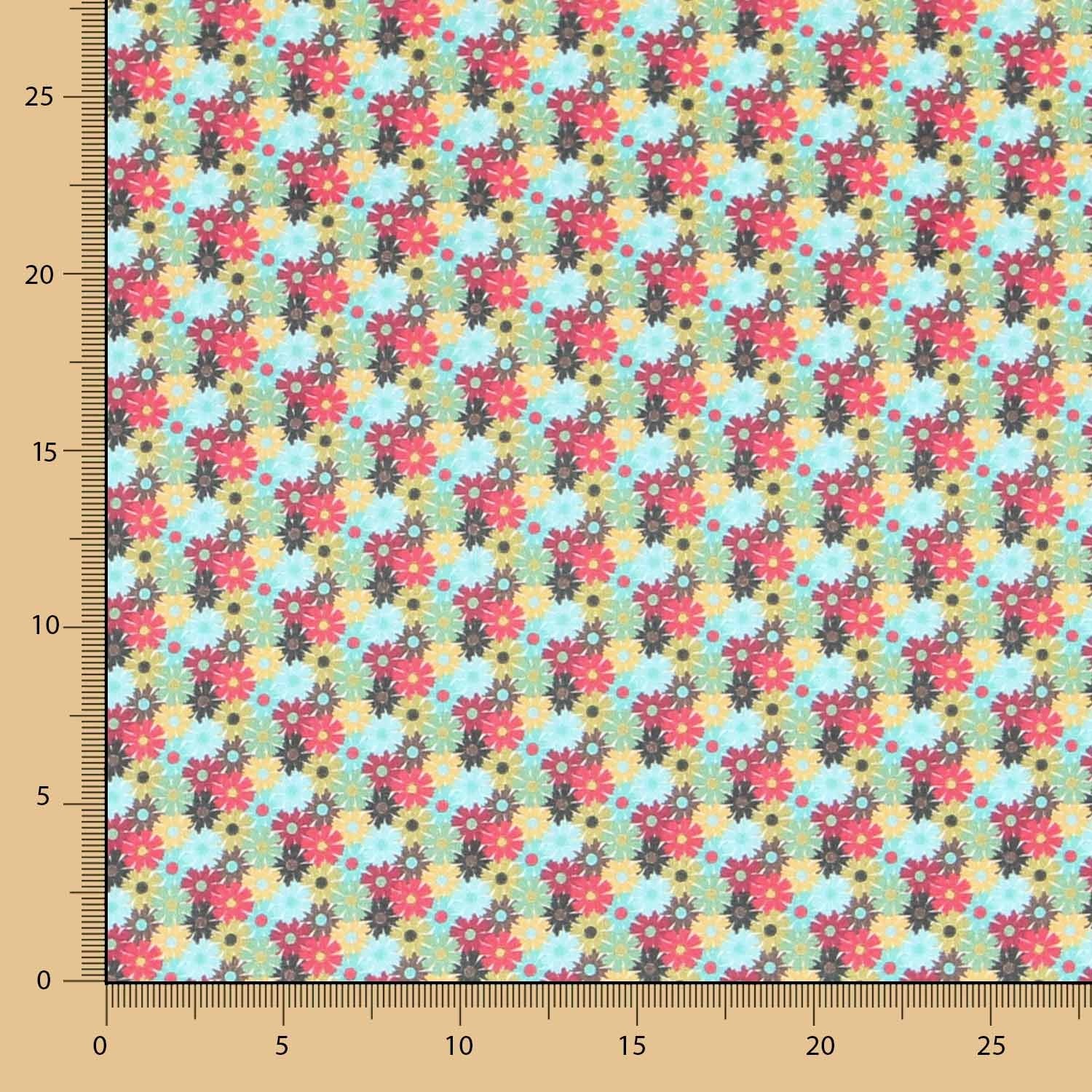 Popeline Florale Multicolore - Ribes y Casals