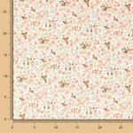 Retal Popelín Florecitas Rosa 60x150cm - Ribes y Casals