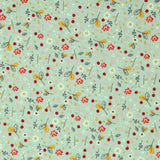 Popeline Organique Vert Menthe - Ribes y Casals