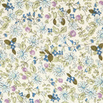 Popeline Fleurs Vertes - Ribes y Casals