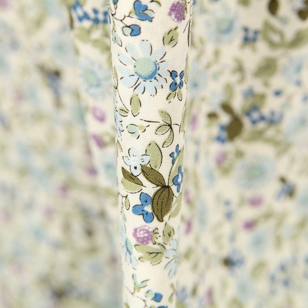 Popeline Fleurs Vertes - Ribes y Casals