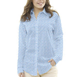 Popeline Fleurs Bleu - Ribes y Casals