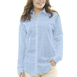 Popeline Fleurs Bleu - Ribes y Casals