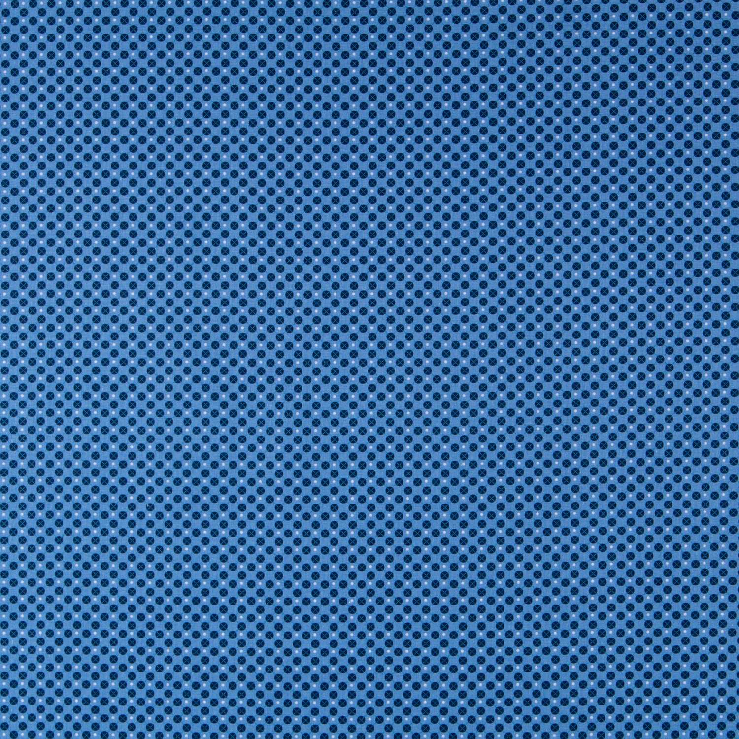 Popeline Géométrique Bleu - Ribes y Casals