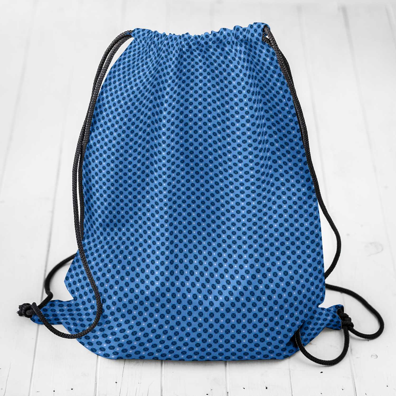 Popeline Géométrique Bleu - Ribes y Casals