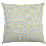 Popeline Rose Verte Géométrique - Ribes y Casals