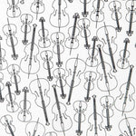 Popeline Guitarre Écru - Ribes y Casals