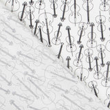 Popeline Guitarre Écru - Ribes y Casals