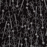 Popeline Guitarre Noir - Ribes y Casals