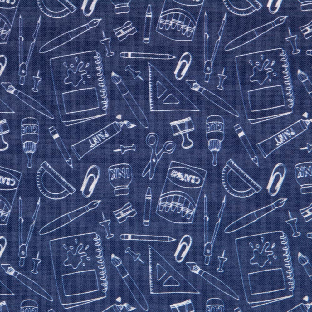 Popeline Fait Main Denim Bleu - Ribes y Casals