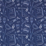 Popeline Fait Main Denim Bleu - Ribes y Casals