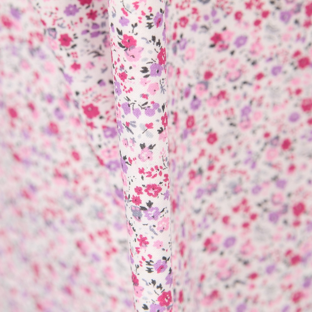 Popeline Rose Happy Flowers - Ribes y Casals