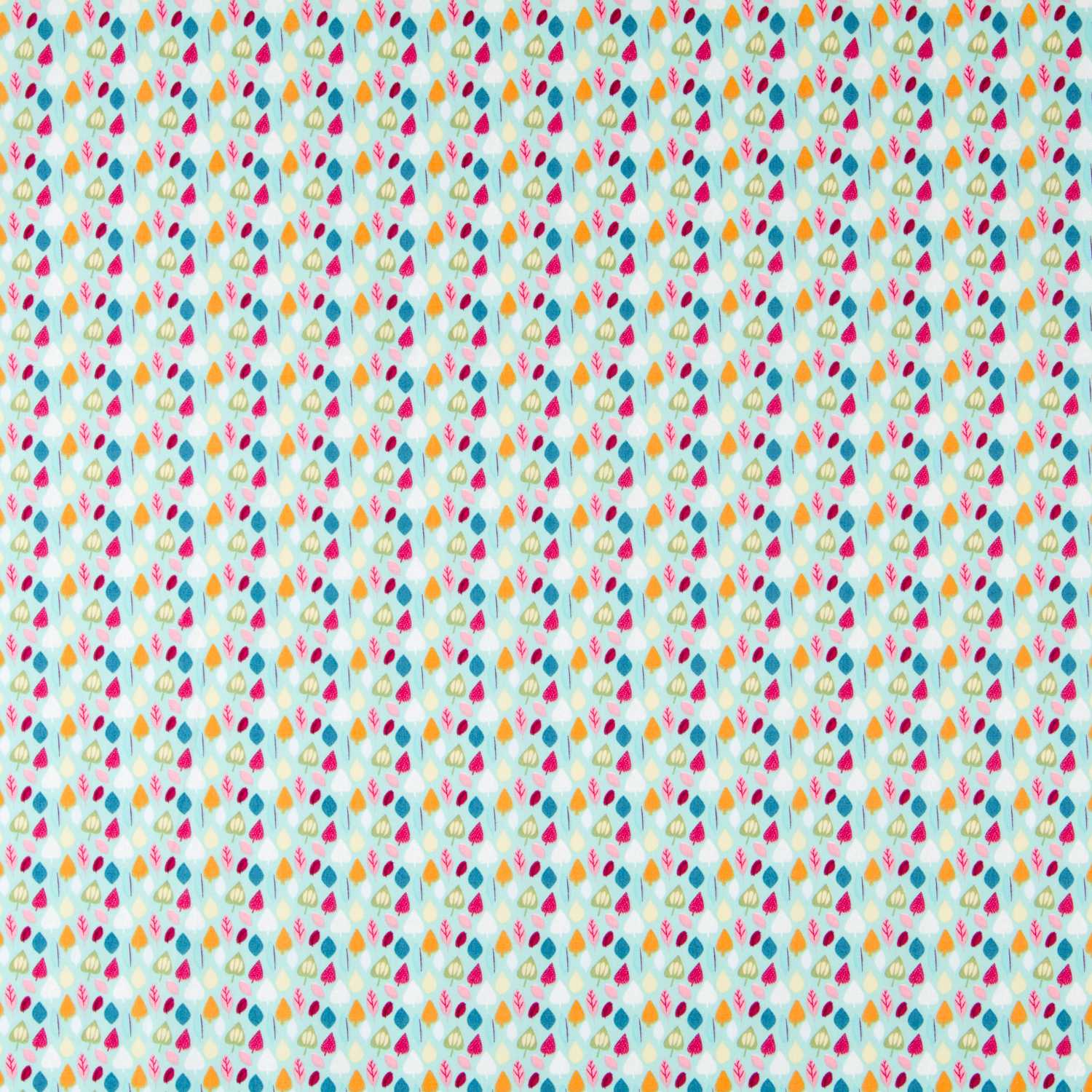 Popeline Feuilles Menthe - Ribes y Casals