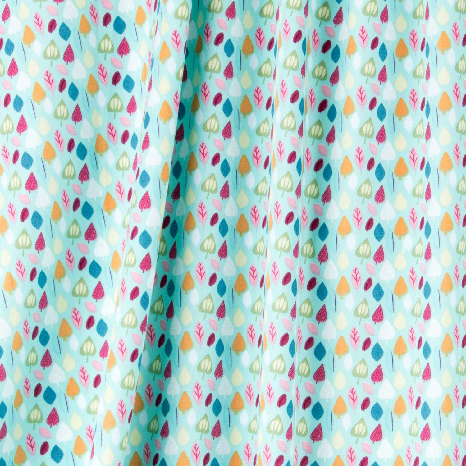 Popeline Feuilles Menthe - Ribes y Casals