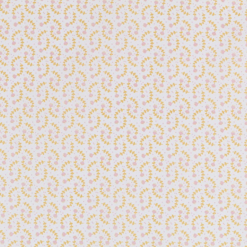 Popeline Enfant Roses Blanc - Ribes y Casals